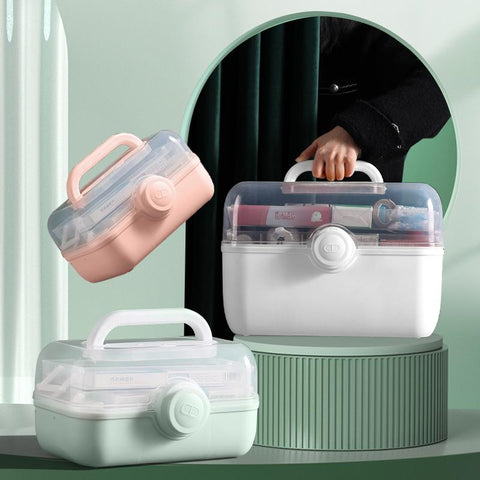 Large Capacity Family Medicine Organizer Box-HA00800-Veeddydropshipping