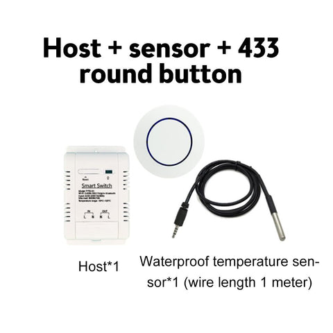 Tuya Smart Switch WiFi Switch Wireless Control Temperature Monitoring-TI01009-Veeddydropshipping