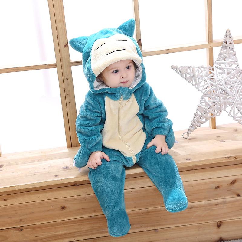 Baby 0-3Y Bodysuits Boys Girls Anime Kigurumis Green Onesie-Veeddydropshipping-6