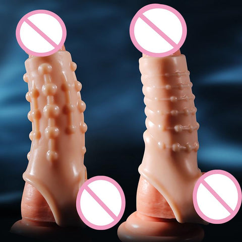 Cock Ring Penis Sleeve Penis Enlargement Granule Clitoris G-spot Stimulate -BH01169-Veeddydropshipping
