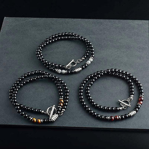 Stainless Steel Men Tiger Necklace Hip Hop -JW01183-Veeddydropshipping