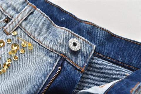 Street Fashion Beading Short Skirt-Veeddydropshipping