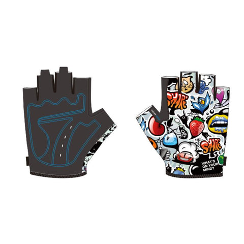 New Mountain Bike Riding Outdoor Sports Fitness Short Finger Children Half Gloves  -OS01077-Veeddydropshipping