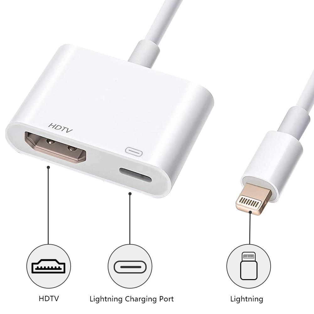 Lighting to HDTV-compatible Splitter Cable Converter 1080P Digital AV Adapter Phone-PA00966-Veeddydropshipping