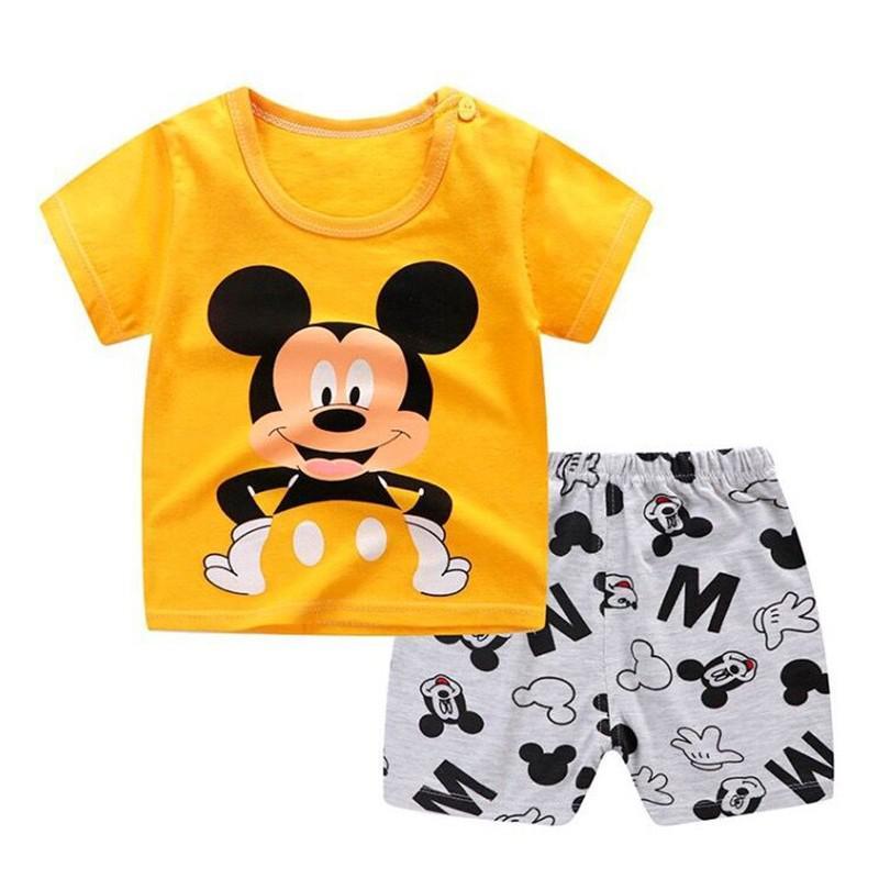 Mickey Mouse Short Sleeved Suit Toddler Costume Clothes Baby Boys Clothing-Veeddydropshipping-8