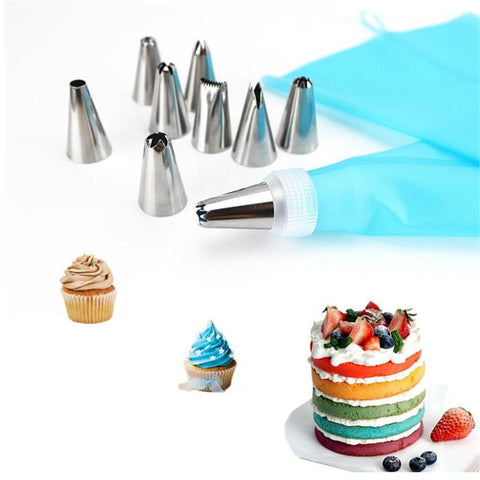 Silicone Pastry Bags Tips Piping Nozzle Cream-HA01202-Veeddydropshipping
