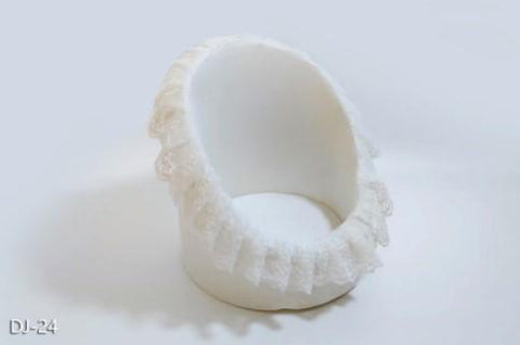 Sunshine Newborn Photography Props Lace Round Sofa Chair-TB00762-Veeddydropshipping