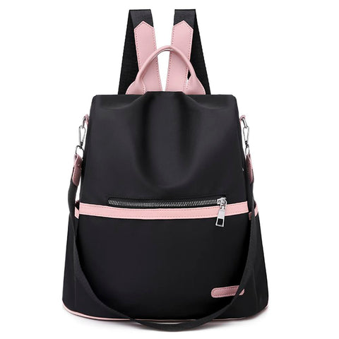 Fashion Women Contrast Color Knapsack Casual Travel Anti-Theft-BS00010-Veeddydropshipping
