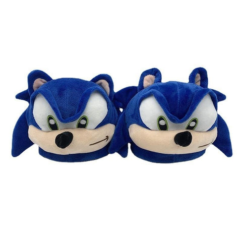 Slippers Cute Cartoon Sonic Furry Home Slippers Couple-BS01180-Veeddydropshipping