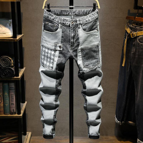 Fashion Bear Cartoon Graphical Polished Denim Cargo Kpop-MF00479-Veeddydropshipping