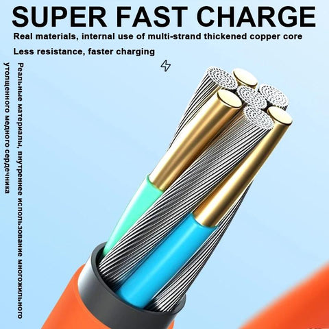 2 IN 1 66W Fast Charging USB To iOS Cable For iPhone 14 Xiaomi Huawei-PA00405-Veeddydropshipping
