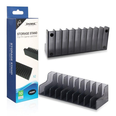 2Pcs/Set PS4/Slim/Pro 10 Game Discs Storage Stand Games Holder Bracket -CE01483-Veeddydropshipping