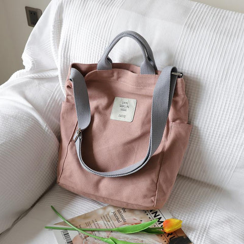 Simple Small Fresh Messenger Bag Casual Cloth Bag Shopping Bag-BS00163-Veeddydropshipping