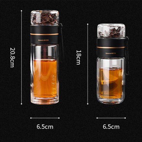 Glass Tea Bottles Infuser Bottle Tea Separation Mug-HA01261-Veeddydropshipping