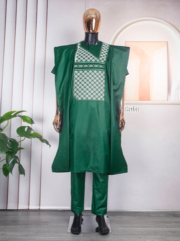 African Short sleeve Shirt Pants Dashiki Clothes-WF01720-Veeddydropshipping