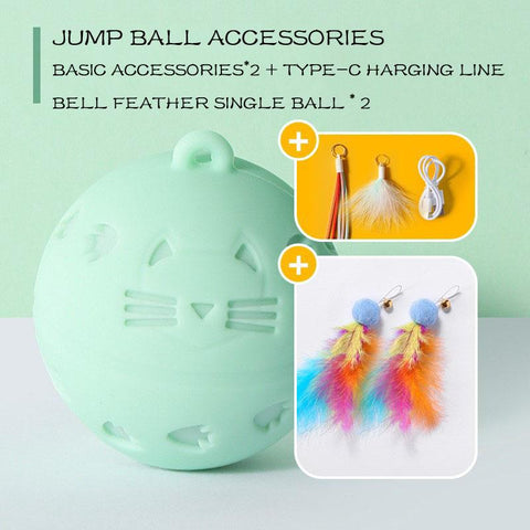 Cat Toy Self-moving Kitten Jumping Ball Toys-HA01994-Veeddydropshipping