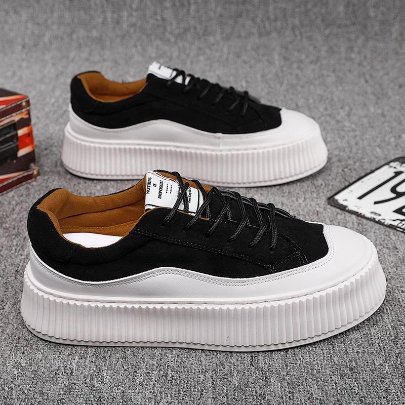 Sneaker Student Fashion Board Shoe Leather Comfortable-BS01397-Veeddydropshipping