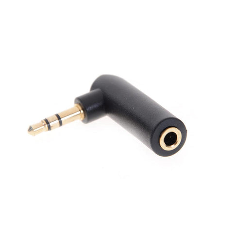 2pcs/lot Gold-plated Connector 3.5 Jack Right 90 Degree Angle Female To 3.5mm 3-CE00072-Veeddydropshipping