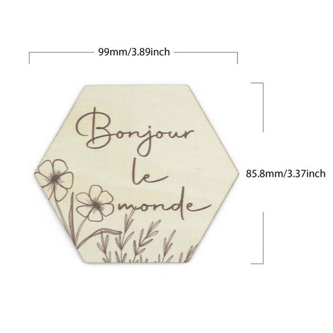 Baby Milestone Cards French Photo Card Newborn Keepsake Baby-TB00796-Veeddydropshipping