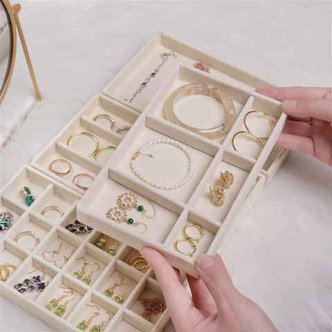 Jewelry Box Organizer DIY Display Tray Portable Storage -JW01723-Veeddydropshipping