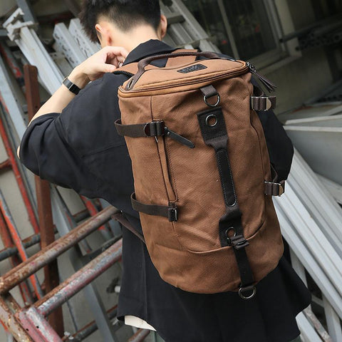 Travel Backpack High Quality Canvas Backpack Student School-BS00326-Veeddydropshipping