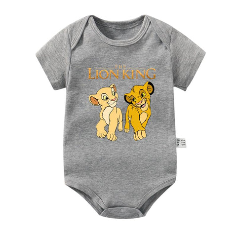 The Lion King Baby Girl Boy Clothes Cartoon Simba Print Infant Bodysuit-TB00295-Veeddydropshipping