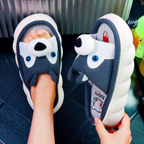 Linen Women Slippers Spring Summer Indoor Shoes-BS01211-Veeddydropshipping