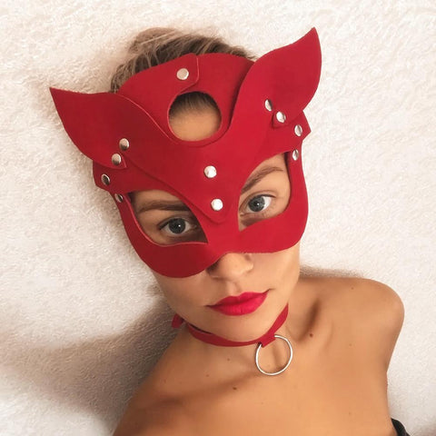 Sexy Leather Mask Bunny Girl Cosplay-WF01483-Veeddydropshipping