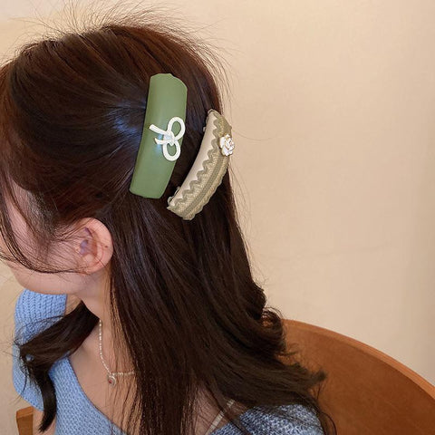 New Green Bow BB clip For Women Fashion Hairgrip -JW00489-Veeddydropshipping