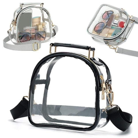 Bags with Removable Strap Stadium Approved Bags Zipper Closure Shoulder-BS00388-Veeddydropshipping