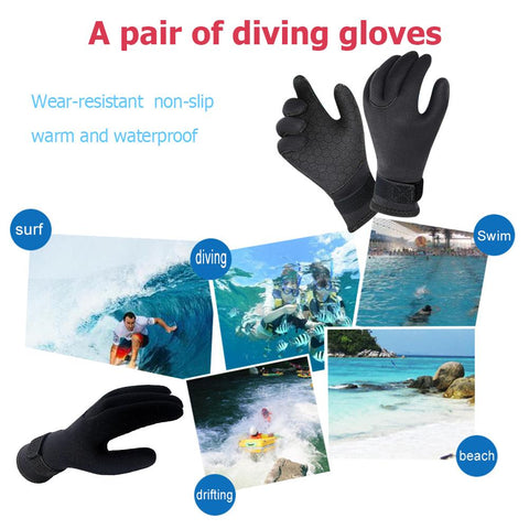 3mm Neoprene Swimming Gloves Swim Snorkeling Gloves Non Slip Diving Winter Swim -OS00258-Veeddydropshipping