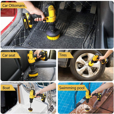 Drill Brush Attachment Set Power Scrubber Wash Cleaning Brushes-AM00327-Veeddydropshipping