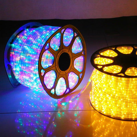 Rainbow Tube LED Round Two-Wire Light String Outdoor Lighting-TI00919-Veeddydropshipping