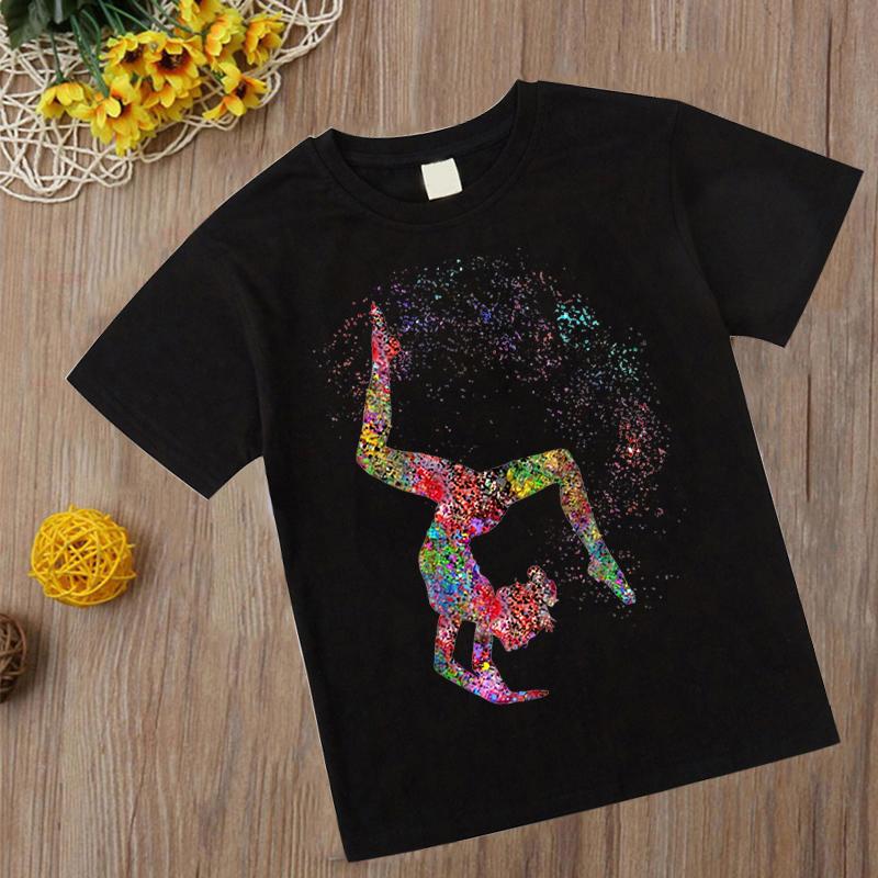 Watercolor Gymnastics T Shirt New Kids Girl Tshirt Kawaii gymnastics art Top-TB01143-Veeddydropshipping