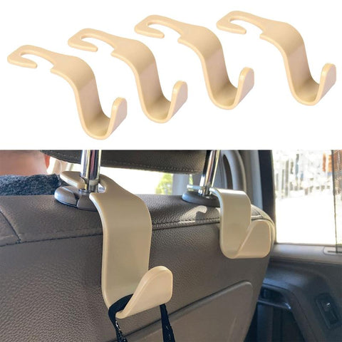Back Seat Organizer Hanger Storage Hook Beige for Handbag-AM01335-Veeddydropshipping
