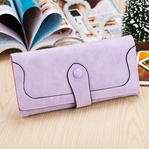 Wallet Women Matte Leather Lady Purse High Quality Female-BS00196-Veeddydropshipping