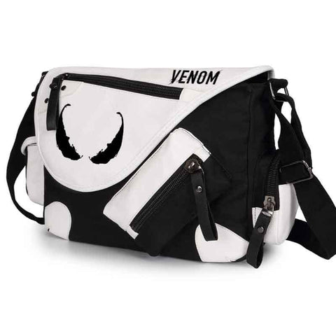 Bag Canvas and patent leather school shoulder-BS00398-Veeddydropshipping