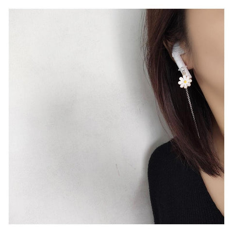 Headphone Necklace For Women Daisy Flower Astronaut Star -JW01243-Veeddydropshipping