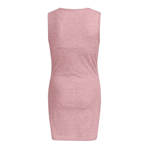 2022 Summer Fashion Premama Sleeveless Dresses For Pregnant Women-TB00571-Veeddydropshipping