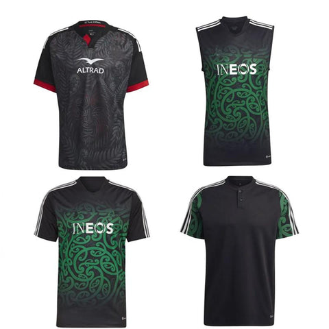 2022 MAORI ALL BLACKS HOME / POLO / PERFORMANCE TEE /SINGLET MENS -OS00691-Veeddydropshipping