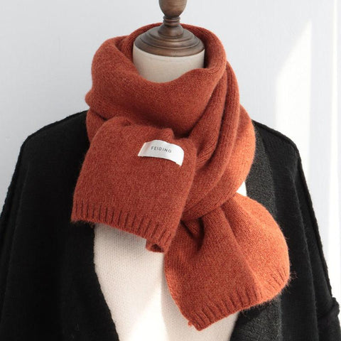 female version knitted wool scarf-WF01240-Veeddydropshipping