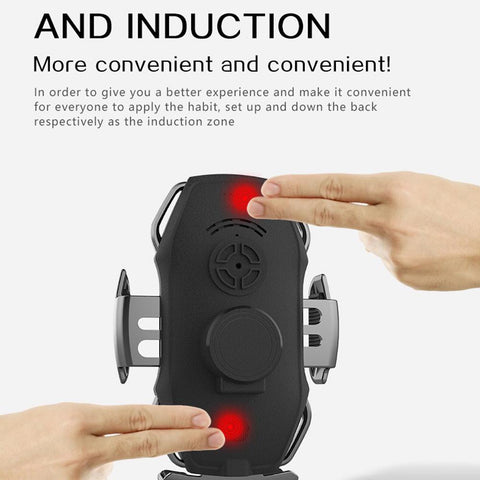 FLOVEME Automatic Car Wireless Charger Car Phone Holder For iPhone 13 Android Mobiles-PA00526-Veeddydropshipping