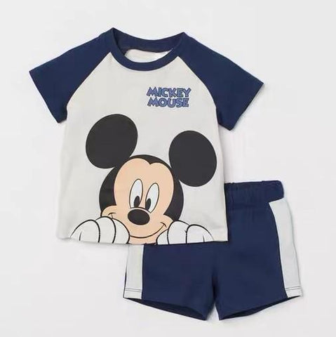Mickey Mouse Short Sleeved Suit Toddler Costume Clothes Baby Boys Clothing-Veeddydropshipping-1