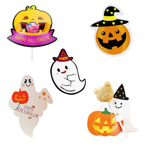 Halloween Candy Card Pumpkin Lollipop Holder-HA00630-Veeddydropshipping