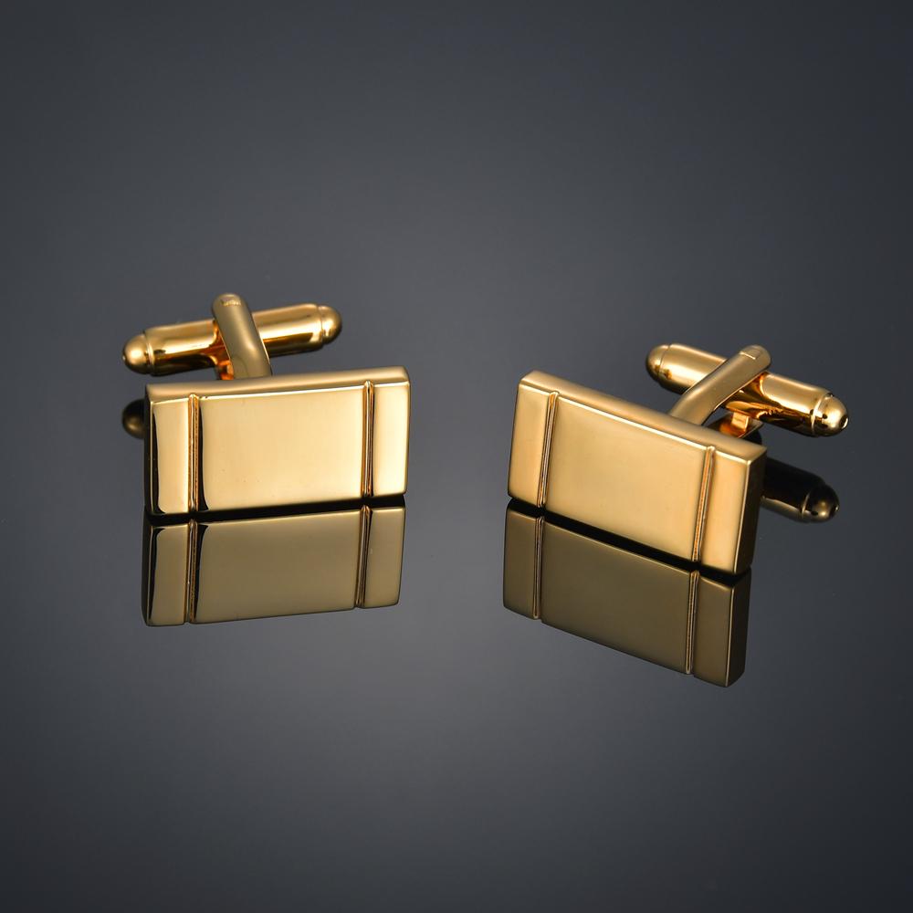 Gold Color Cufflinks Cuff Links for mens French -JW01319-Veeddydropshipping
