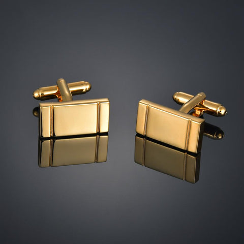 Gold Color Cufflinks Cuff Links for mens French -JW01319-Veeddydropshipping