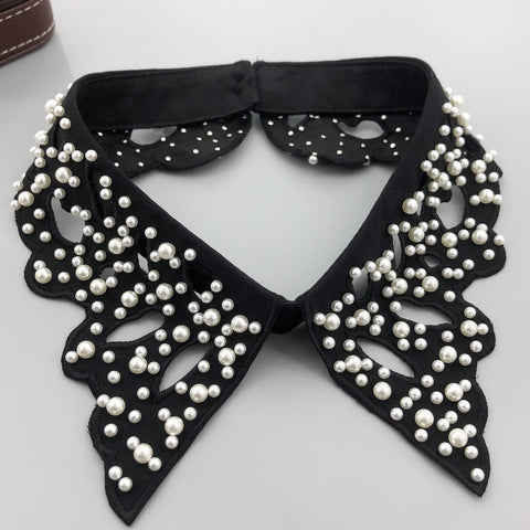 Woman Blouse Tops Fake Collar Necklace Ties-WF01343-Veeddydropshipping