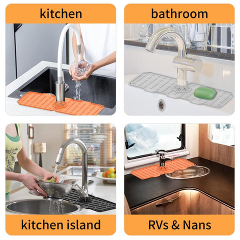 Kitchen Silicone Faucet Mat Sink Sponge-HA00915-Veeddydropshipping