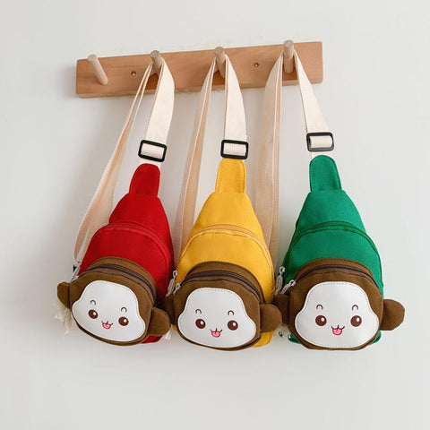 Fashion Children's Messenger Bag Cute Cartoon Monkey-TB00028-Veeddydropshipping