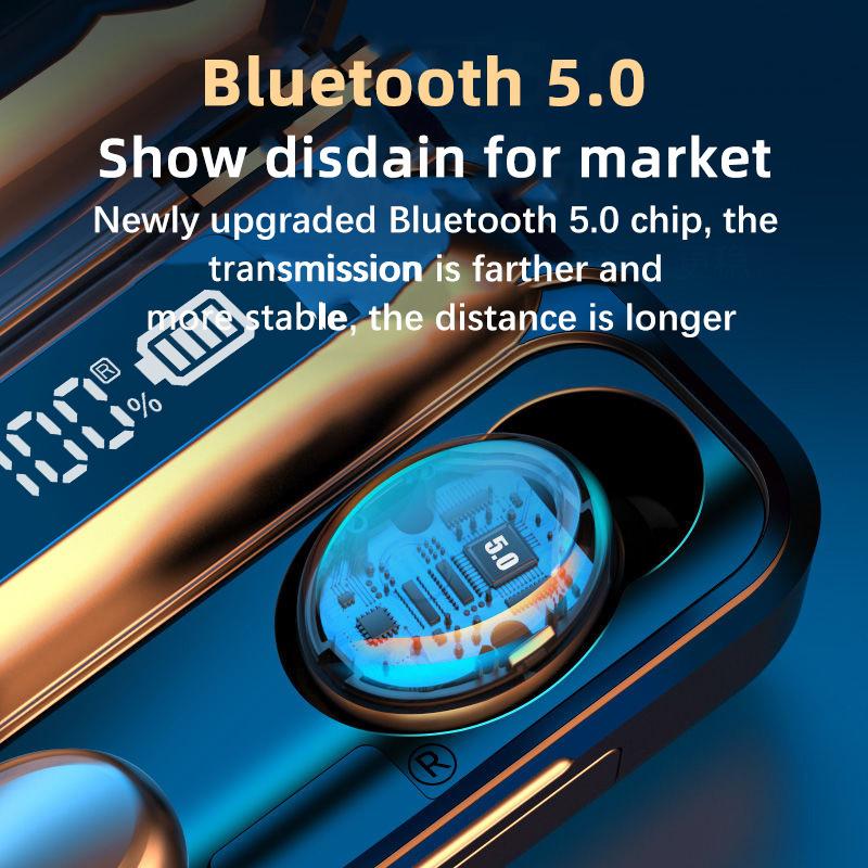 Wireless Bluetooth Headphones Earphones Digital Display-Veeddydropshipping